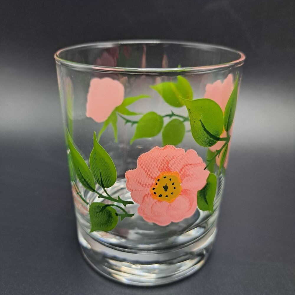 Franciscan Pink Desert Rose Highball Old Fashioned Glass